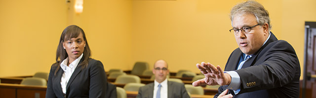 Professor Rose instructs a Stetson law student