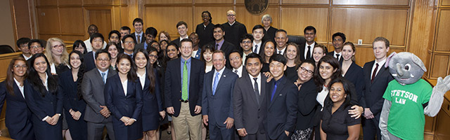 Participants in Stetson's International Environmental Moot Court Competition.