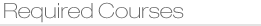 Required Courses