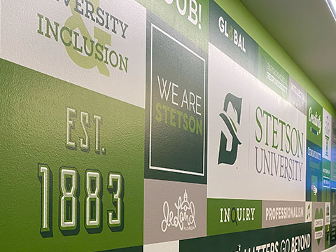 Stetson CUB upper floor wall