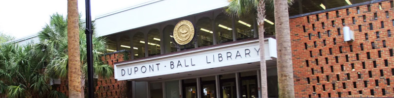DuPont Ball library sign outside 