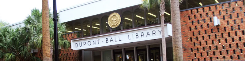 DuPont Ball library sign outside