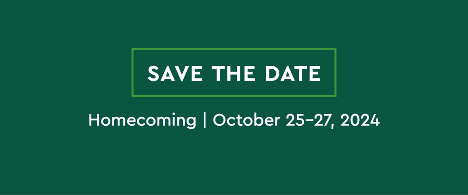 save the date, homecoming 2024, october 25-27