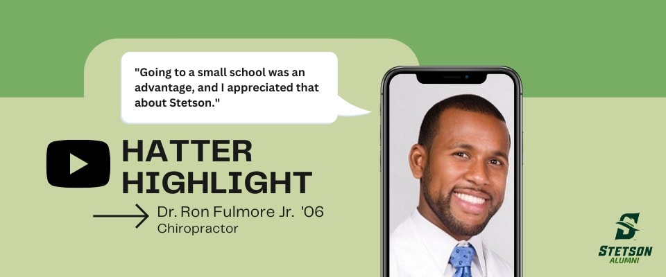 Hatter Highlight Banner - Dr. Ron Fulmore Jr. '06