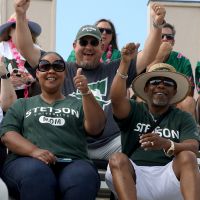 stetson community cheering at the stadium