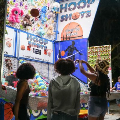 students playing games at hatter howl