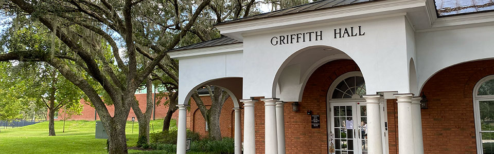 The entrance to Griffith Hall