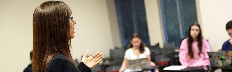 professor giving a lecture