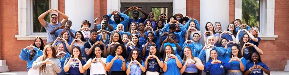 bonner students posing together