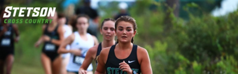 Women's Cross Country team running outside