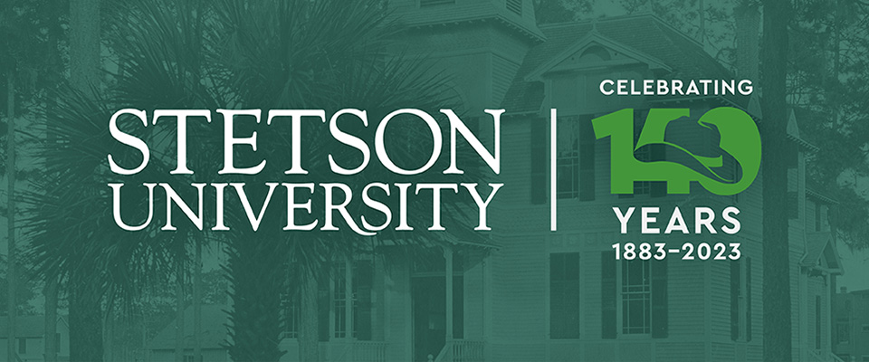 Stetson University celebrating its 14oth year from 1883 to 2023