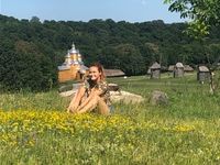 Ukrainian Student in a field