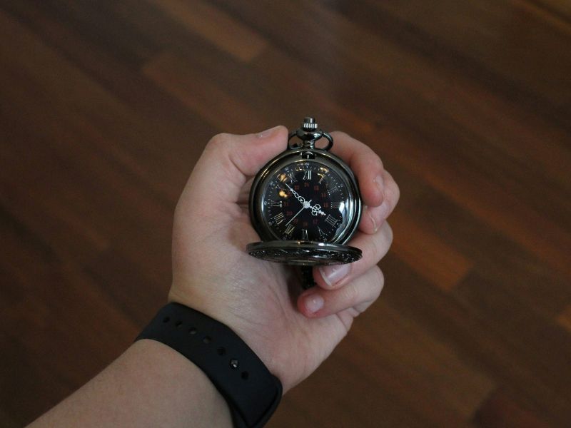 holding watch