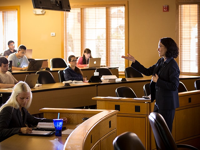 Stetson Law profoessor teaching students