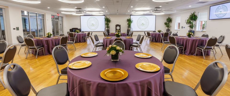 tables during event