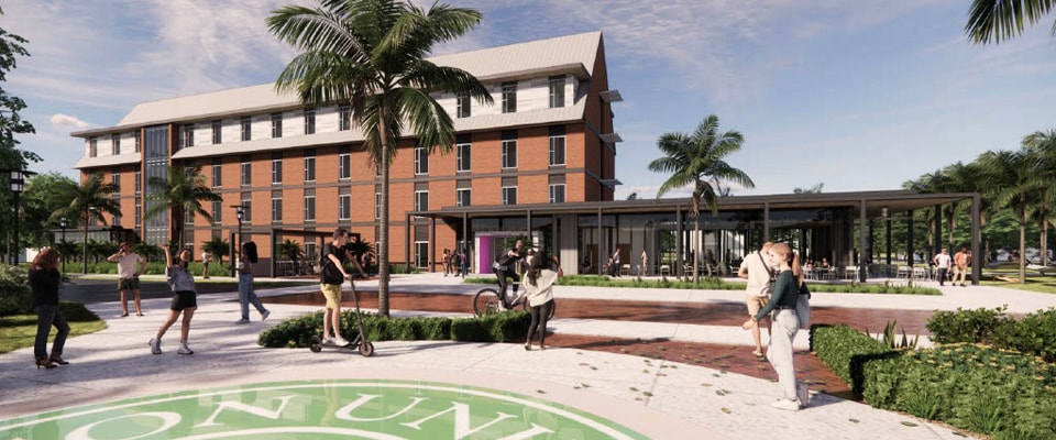 new residence hall rendering