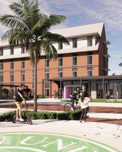 rendering of new residence hall