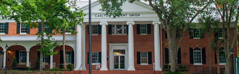 The main entrance of the Carlton Union Building