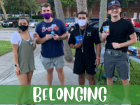 Belonging: Student staff at first year event