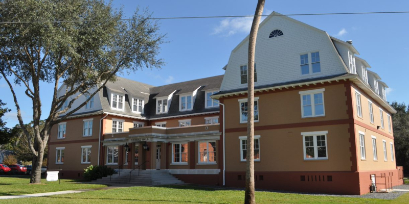 The exterior on Conrad Hall