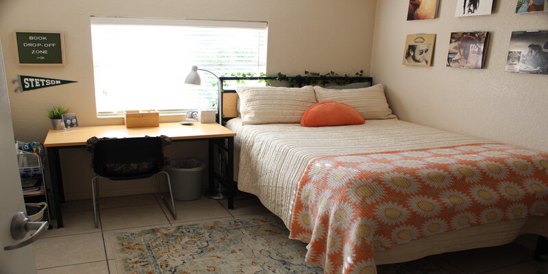 Individual bedroom of the Stetson Cove Apartments
