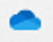 Microsoft OneDrive blue cloud small logo