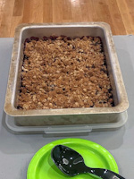 Served Blueberry Crumble