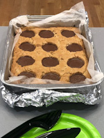 Served Peanut Butter Cup Blondies
