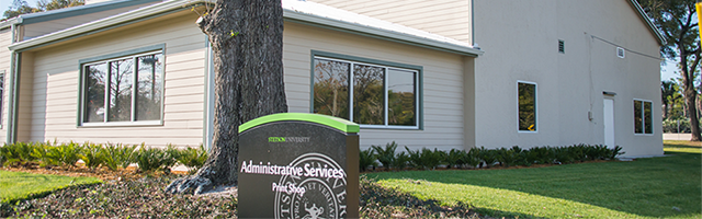 Print Shop building in DeLand Campus