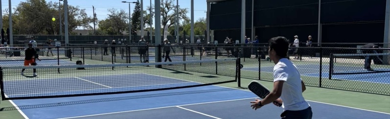 students playing in court