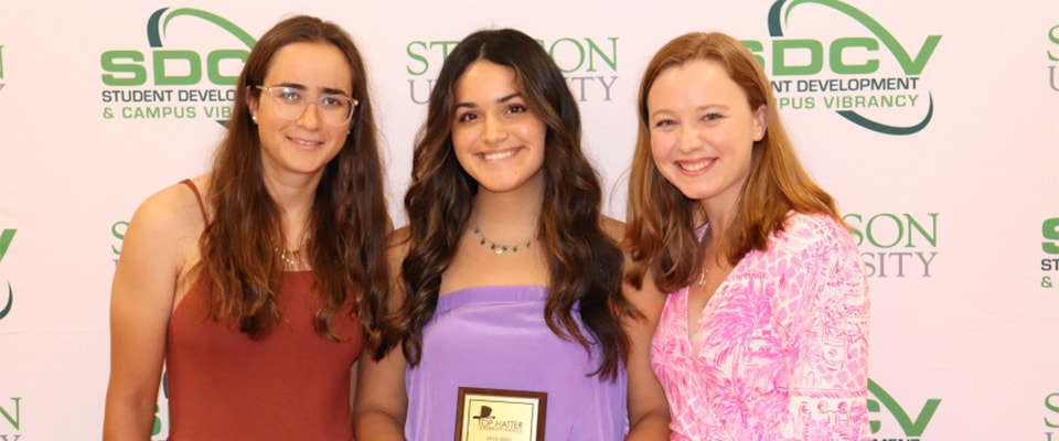 well team during award ceremony
