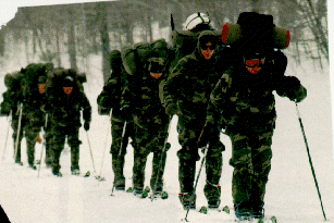 Cadets in Snow