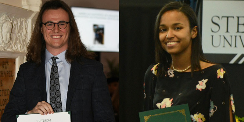 two students that received the chemistry student awards