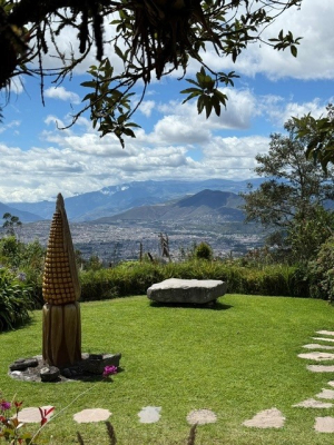 view of the mountains