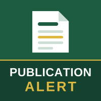graphic of a piece of paper and text saying publication alert