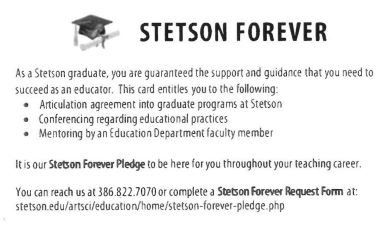 Stetson Forever Pledge
