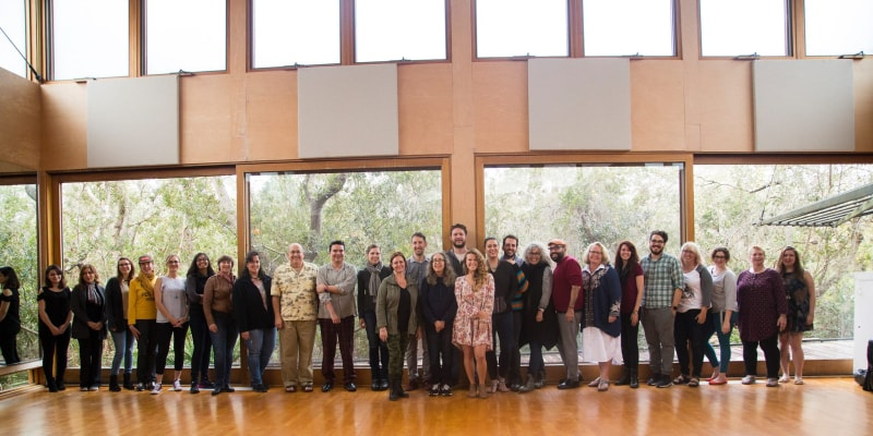 group picture durng mfa residency