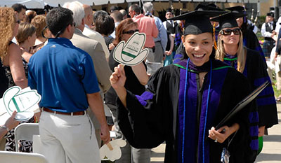 Female College of Law Student Graduates