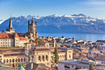 switzerland aerial landscape