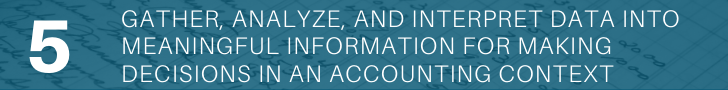 Gather, analyze, and interpret data into meaningful information for making decisions in an accounting context