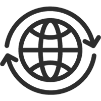 Black globe icon