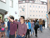 students touring innsbruck