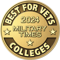 Military Times: Best for Vets Colleges badge