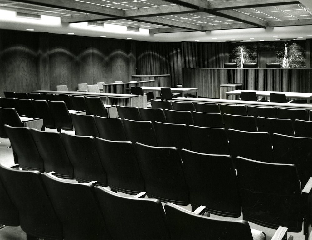 Sebring Courtroom in 1976