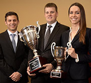 2015 national champions holding their awards