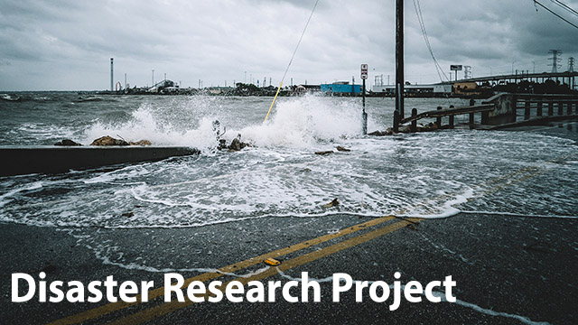 Flooded street during Hurricane Harvey - Disaster Research Project