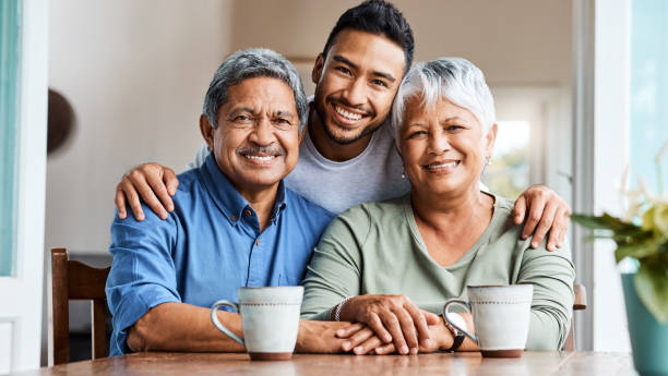 a smiling family