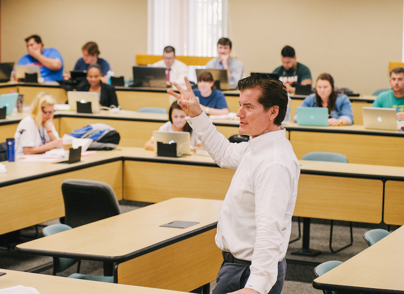 Professor Joseph Morrissey teaching