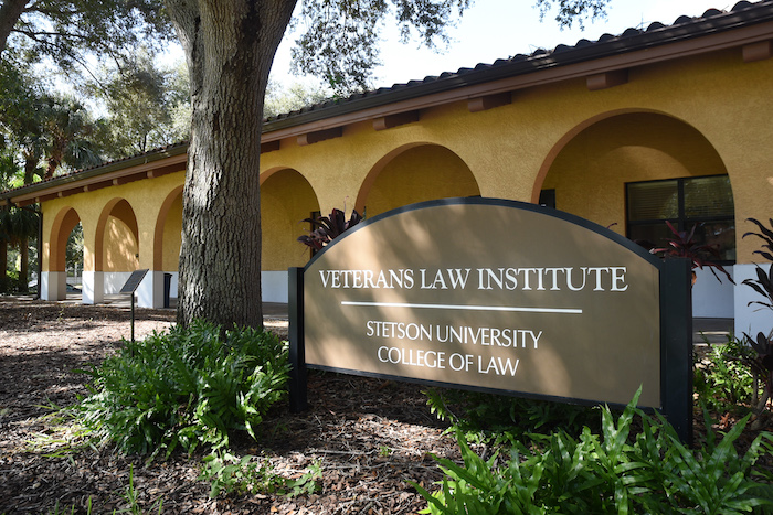 Exterior of the Veterans Law Institute building