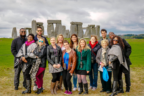 Group of Stetson Law students at Stonehenge